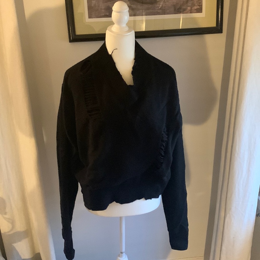 Helmet Lang distressed sweater